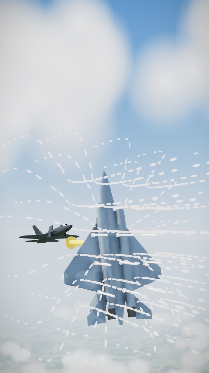 Cutaway from the video: How a fighter jet brakes in mid-air: the cobra maneuver